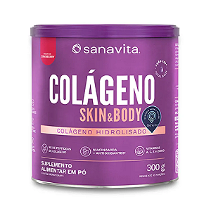 COLAGENO SKIN - CRANBERRY - LATA 300G - SANAVITA
