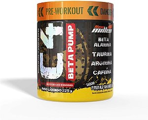 C4 BETA PUMP PRE WORKOUT - SABOR FRUTAS AMARELAS 225g - NEW MILLEN