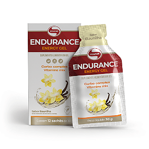 ENDURANCE ( ENERGY GEL ) SABOR BAUNILHA - CX/ 12 SACHES x 30g - VITAFOR
