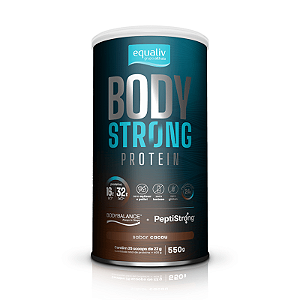 BODY STRONG PROTEIN - SABOR CACAU 550g - EQUALIV