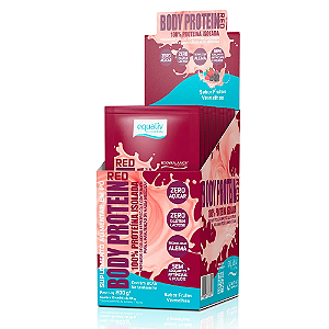 BODY PROTEIN - SABOR FRUTAS VERMELHAS - 10 SACHES x 20g - EQUALIV