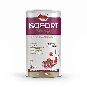ISOFORT BEAUTY - SABOR CRANBERRY - LATA 450g - VITAFOR