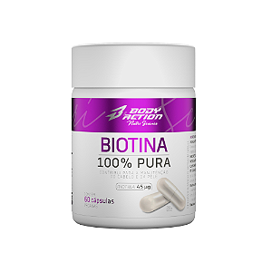 BIOTINA 100% PURA ( NUTRISCIENCE ) - 60 CAPS - BODYACTION