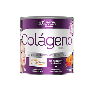 COLAGENO HIDROLISADO (VERISOL) - SABOR LARANJA COM ACEROLA - LATA 200g - BODYACTION