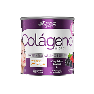 COLAGENO HIDROLISADO (VERISOL) - SABOR FRUTAS VERMELHAS - LATA 200g - BODYACTION