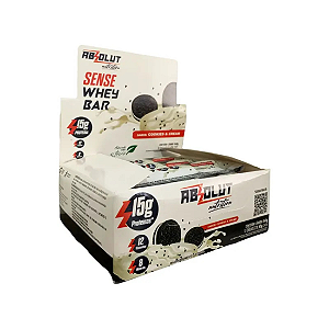 SENSE WHEY BAR - SABOR COOKIES AND CREAM - CX 12un x 45g - ABSOLUT