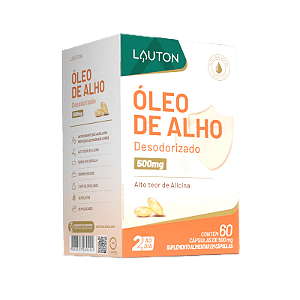 OLEO DE ALHO ( DESODORIZADO ) 60 CAPS - LAUTON