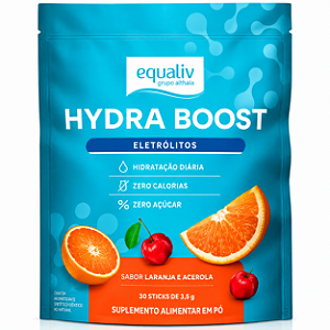 EQUALIV HYDRA BOOST SABOR LARANJA COM ACEROLA 30 UNIDADES 5,3g