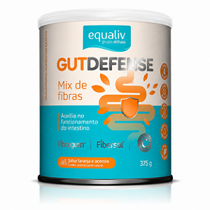 EQUALIV GUT DEFENSE 375G LATA – MIX DE FIBRAS | LARANJA E ACEROLA