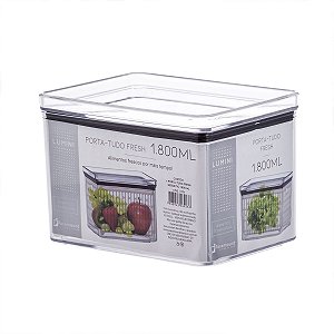 Pote Hermético Empilhavel Fresh Frutas e Vegetais 1800 ML