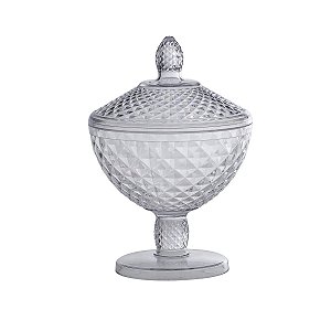 Bomboniere Baleiro Cristal com Tampa em Acrílico 1.500ml