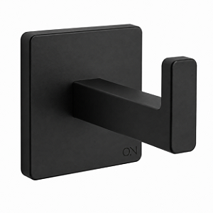 Gancho Unnic Adesivo 3M Preto para Toalha Roupão Sem Furar Até 4kg