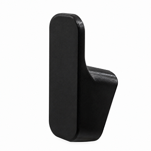 Gancho Multiuso Flow Square Adesivo 3M Preto Sem Furar Parede