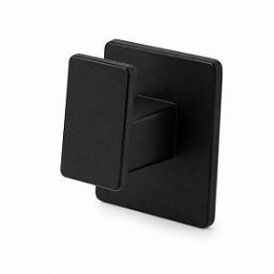 Gancho Simples Essence Preto Adesivo para Parede Banheiro Sem Furar