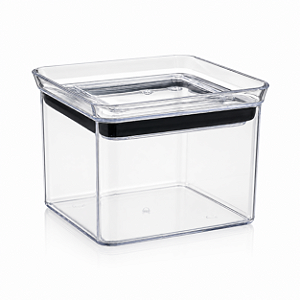 Pote Hermético Elegance 550ml Transparente Tampa Cristal para Mantimentos