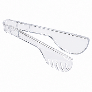 Pegador de Cozinha Multiuso Transparente 19cm para Salada Massas Petiscos