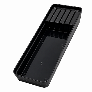 Organizador de Facas para Gaveta 5 Compartimentos 35cm Preto
