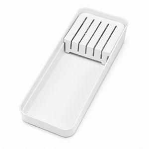Organizador de Facas para Gaveta 5 Compartimentos 35cm Branco