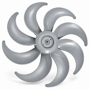 Hélice Ventilador 40cm 8 Pás Compatível Philco Turbo Cinza