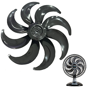 Hélice Ventilador Mondial 40cm 8 Pás Super Turbo Vtx Preto