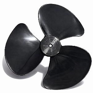 Hélice Ventilador 3 Pás Feat Ultra Fluxo Ar Potente 30 Cm Preto