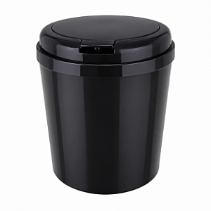 Lixeira Max Toc 6 Litros Preta com Tampa Click para Banheiro Cozinha