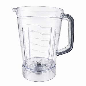 Copo Liquidificador Compatível Turbo Power L-99 Transparente com Tampa Preta