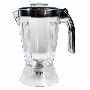 Copo Liquidificador Compatível Mondial Eletronic L60 L61 L66 1,5L com Lâmina e Tampa