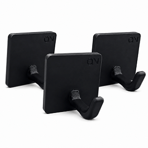Gancho Xtreme Compact Multiuso Adesivo Parede Sem Furo Preto