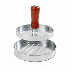 Molde para Hambúrguer 12cm Prensa Manual Modelador Artesanal com Cabo