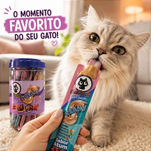 Petisco Cremoso para Gatos Chuchups Creamy Mix 24 Sachês de 15g