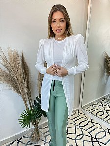 Cardigã Canelado Isis Off White