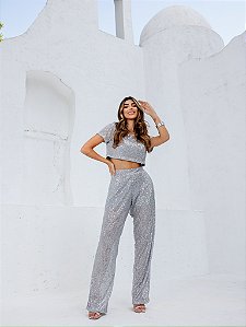 Conjunto de Paetê Rita Prata