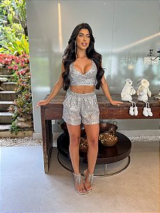 Conjunto de Paetê Yasmin Prata