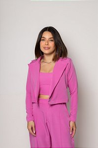 Blazer Roma Rosa Chiclete