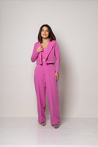 Calça Pantalona Helô Rosa Chiclete