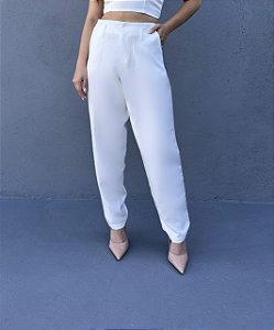 Calça Cenoura Marília Off White
