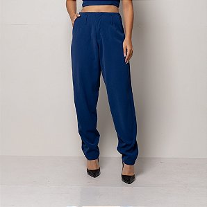 Calça Cenoura Marília Azul Petroléo