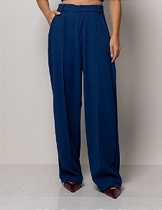 Calça Pantalona Helô Azul Petroléo