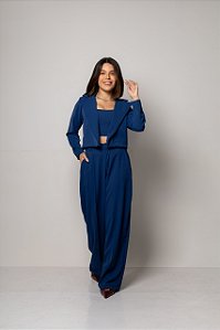 Conjunto de Alfaiataria Stella Azul Petroléo