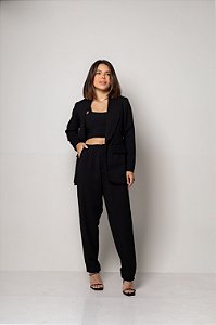 Conjunto de Alfaiataria Cecília - Preto