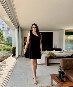 Vestido Rosária Rosa Preto