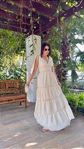 Vestido Diana Bordado Micro Paetê