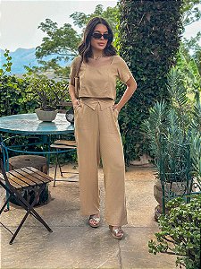 Conjunto MaFê em Linho Bege