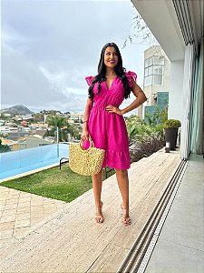 OPORTUNIDADE - Vestido Pérola Curto de Laise Pink