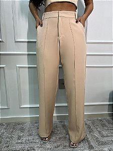 OPORTUNIDADE - Calça Pantalona Helô Nude