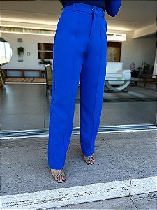 OPORTUNIDADE - Calça Pantalona Helô Azul Royal