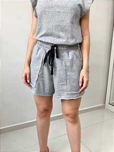 Short de Moletom Ypê Cinza