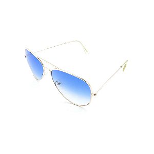 Óculos Solar Prorider Prata Com Lente Degradê Azul - T3026C4