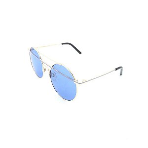 Óculos Solar Prorider Dourado Com Lente Espelhada Azul - T3026C7